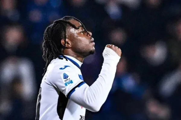 An African footballer on the field