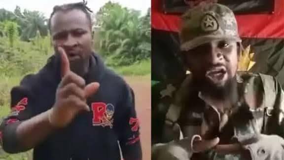 a person pictured twice. One part he is dressed in a military attire