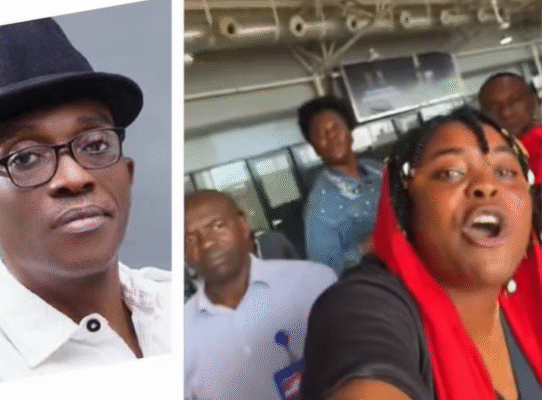 Mama Pee Attacked By Thugs Reportedly Under The Order Of Julius Abure Of Labour Party At The Airport