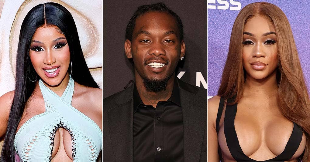 Cardi b Offset and Saweetie