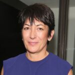 Ghislaine Maxwell pictured with a grin