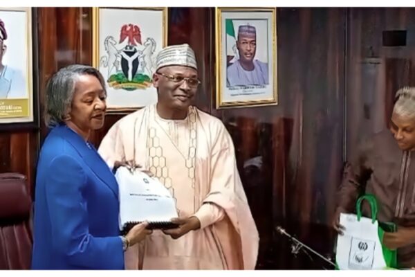 INEC Chairman handing over to May