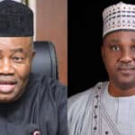 Leaders of Nigeria's National Assembly
