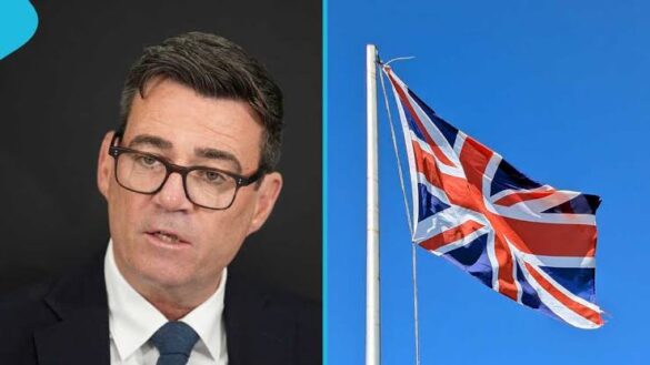 United Kingdom flag and Minister