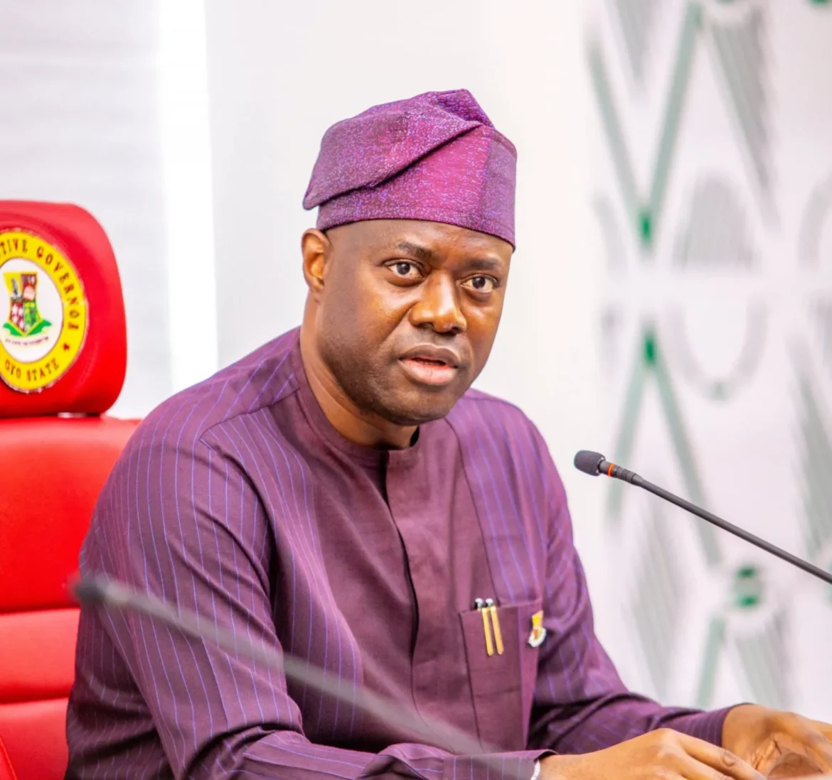 Oyo State Governor Seyi Makinde speaking on Tinubu's re-election bid
